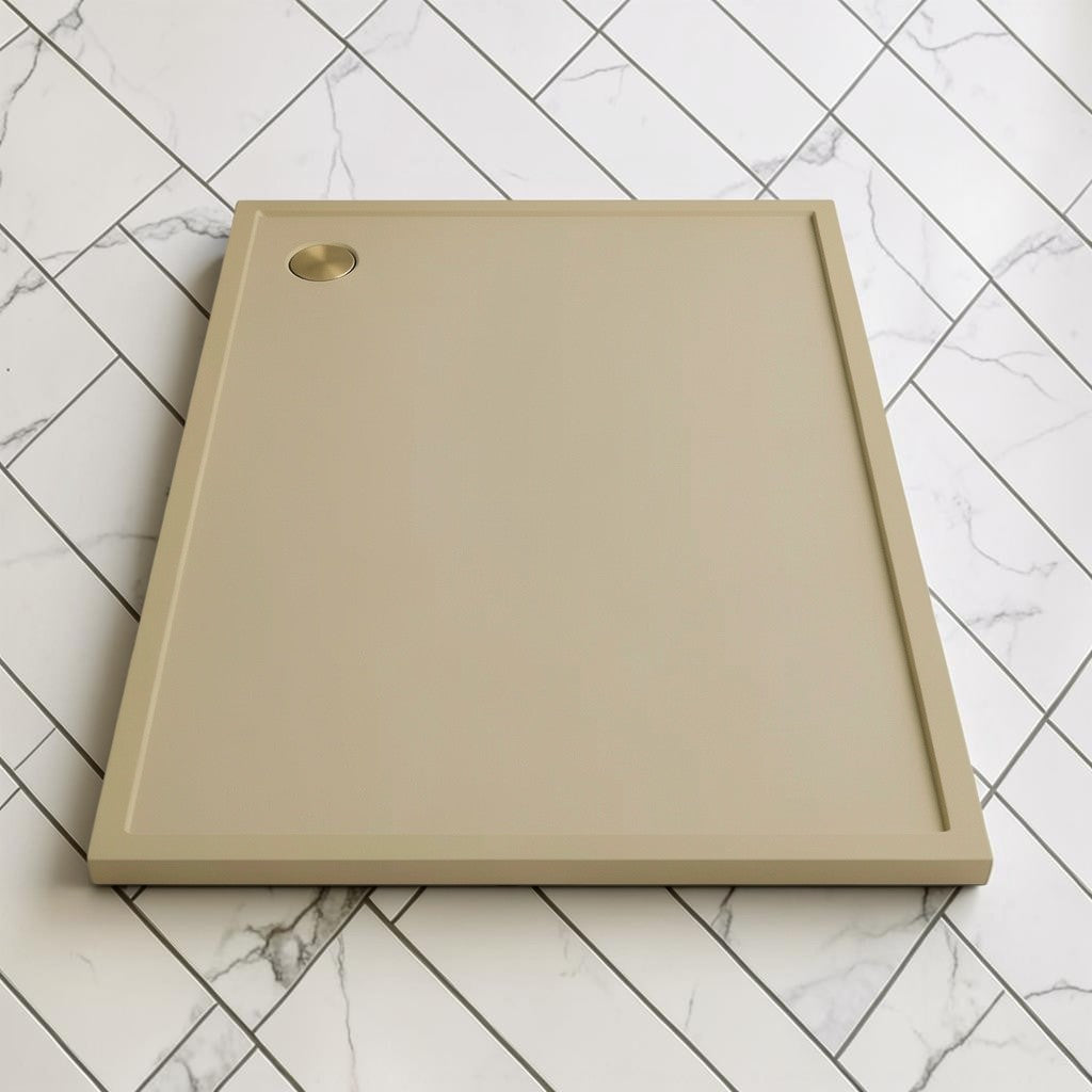 Omnitub 2000 x 1000 rectangular shower tray 35mm slim non-slip - configuration detail