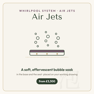Omnitub Whirlpool Air Jets add-on — a soft, effervescent bubble soak