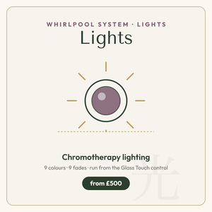 Omnitub Whirlpool Lights add-on — chromotherapy, 9 colours and 9 fades