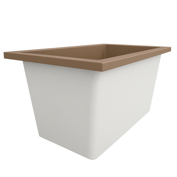 Omnitub Solo Supreme 1250 x 850 UK deep soaking tub 600mm depth rectangular - design feature