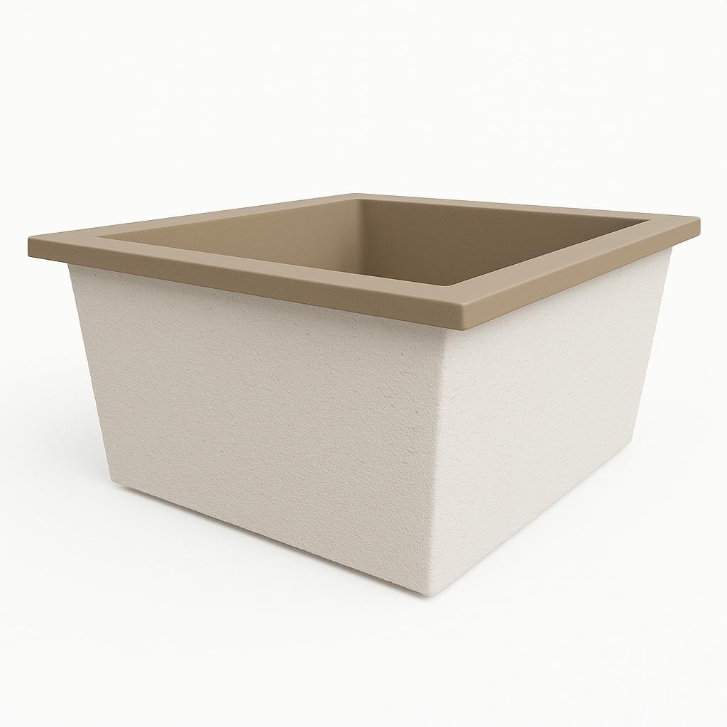 1400 L x 1200 W x 625 H. Bain profond. Omnitub Duo Flow