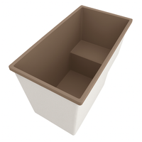 1495 x 800 Deep Seated Whirlpool Bath – 1000mm Depth by Omnitub