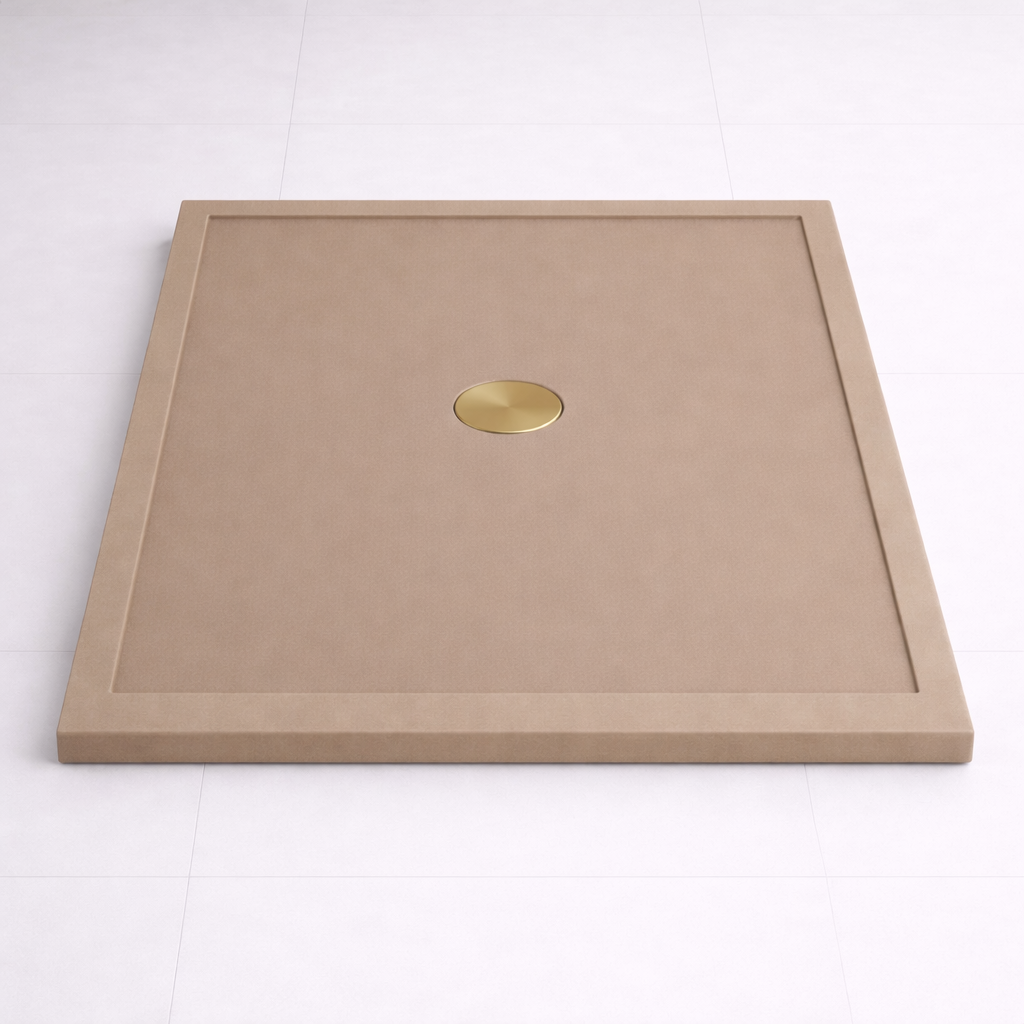 Omnitub 740 × 590 Rectangular Shower Tray – 35mm Slim Non-Slip - installed in bathroom 3