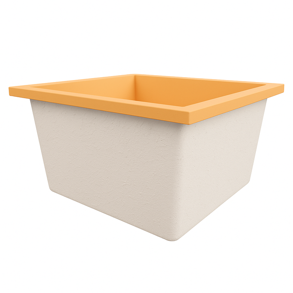 Omnitub Duo Square 1050 x 1050 deep soaking tub 600mm depth square - feature highlight 2