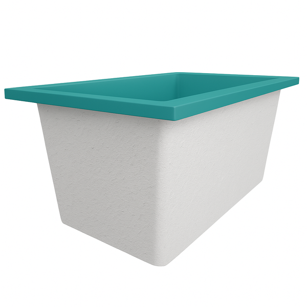 Omnitub Solo Supreme 1250 x 850 UK deep soaking tub 600mm depth rectangular - colour detail