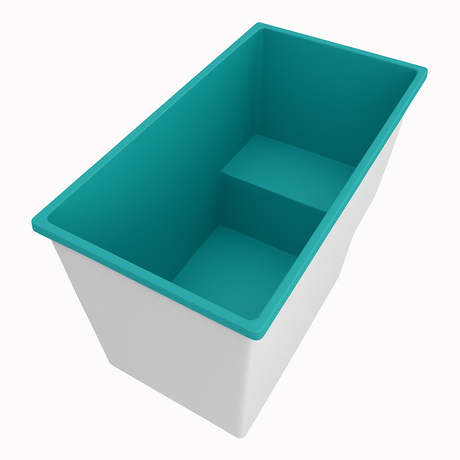 Deep Bathtub With Seat 1495 L x 800 W x 1000 Depth Handmade by Omnitub