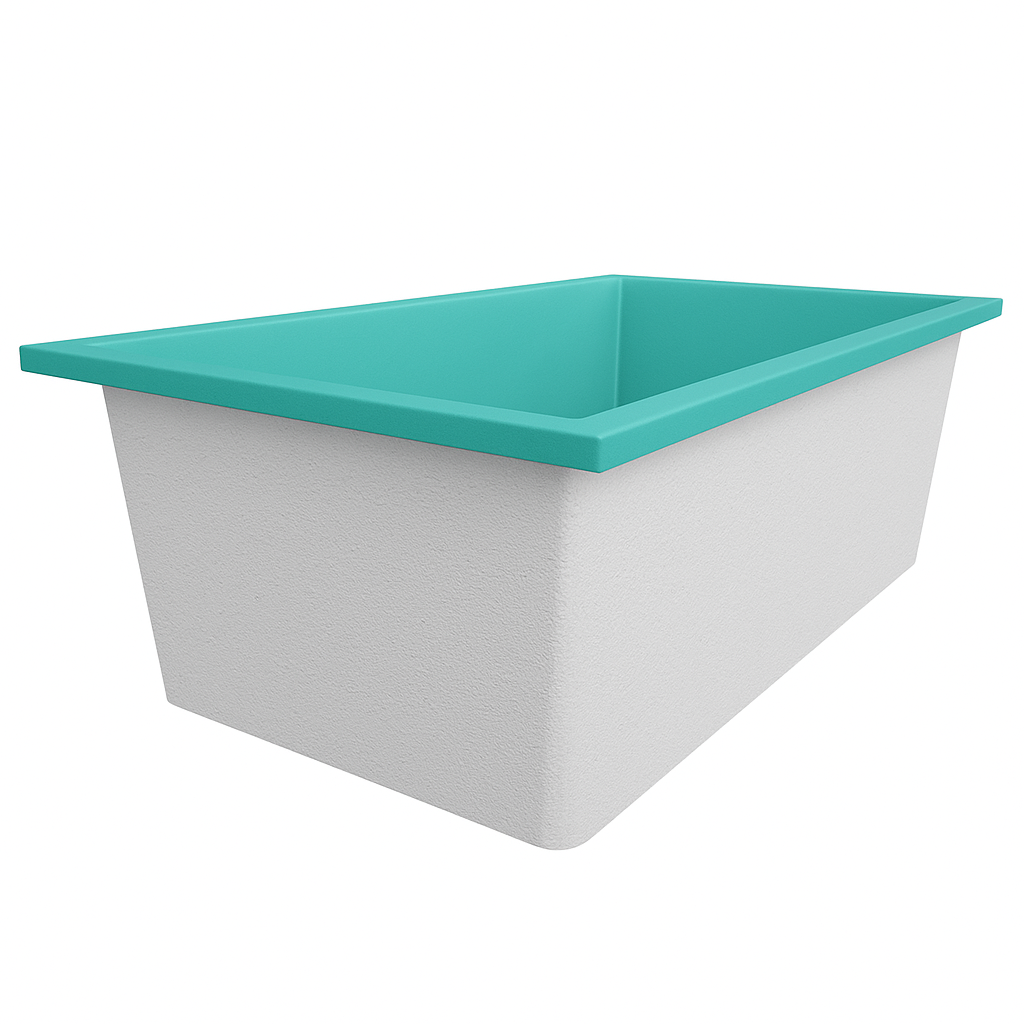 Deep Bathtub 1900 L x 900 W x 600 Soaking Depth Handmade by Omnitub