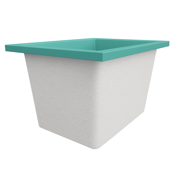Omnitub Solo Max 1050 x 800 handmade UK deep soaking tub 600mm depth rectangular - design feature