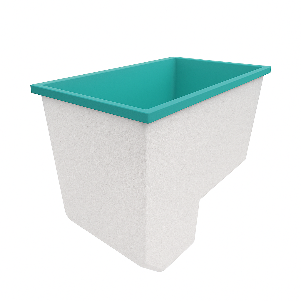 Deep Bathtub With Seat 1100 L x 700 W x 1000 Depth Handmade by Omnitub