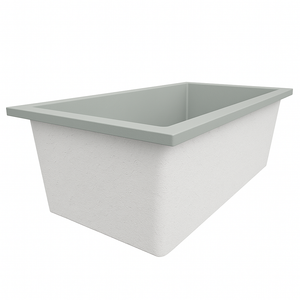 Deep Bathtub 1750 L x 950 W x 600 Soaking Depth Handmade by Omnitub