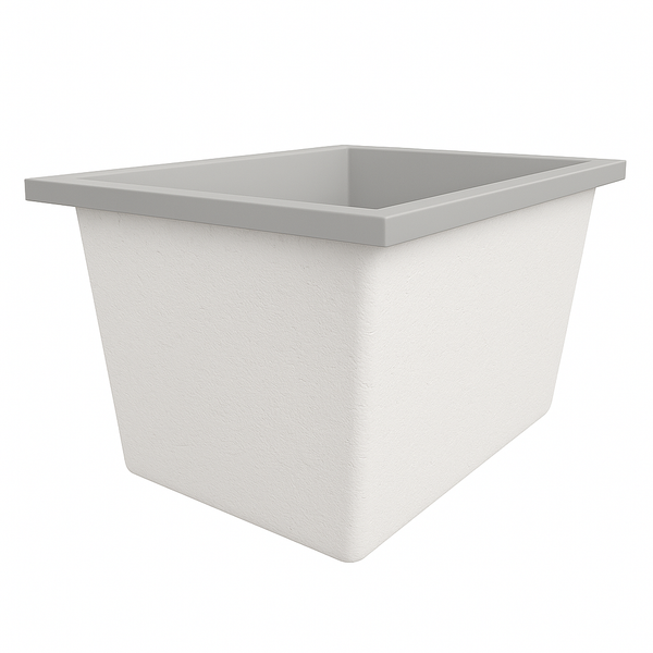 Omnitub Solo Extra 1150 x 900 handmade UK deep soaking tub 600mm depth rectangular - configuration detail 2