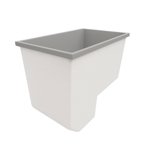Deep Bathtub With Seat 1100 L x 700 W x 1000 Depth Handmade by Omnitub