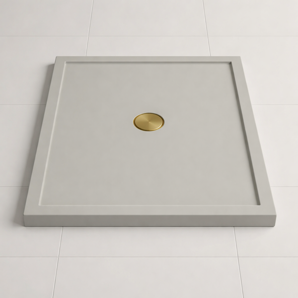 Omnitub 740 × 590 Rectangular Shower Tray – 35mm Slim Non-Slip - top-down view