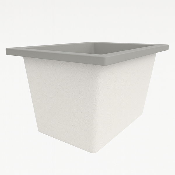 Omnitub Solo Max 1050 x 800 handmade UK deep soaking tub 600mm depth rectangular - colour detail