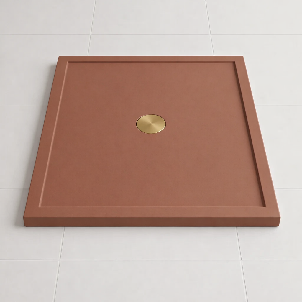 Omnitub 740 × 590 Rectangular Shower Tray – 35mm Slim Non-Slip - interior detail