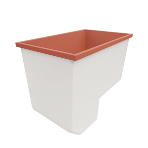 Deep Bathtub With Seat 1100 L x 700 W x 1000 Depth Handmade by Omnitub