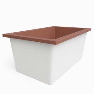 Omnitub Solo Flow 1400 x 900 handmade UK deep soaking tub 600mm depth rectangular - design feature