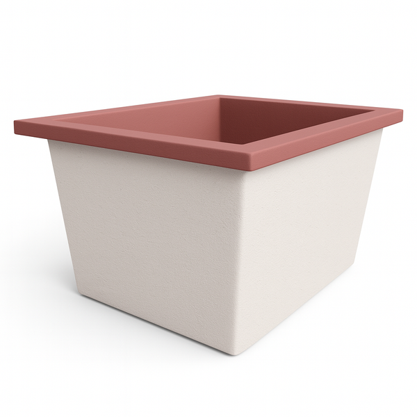 Omnitub Solo Extra 1150 x 900 handmade UK deep soaking tub 600mm depth rectangular - product overview 2