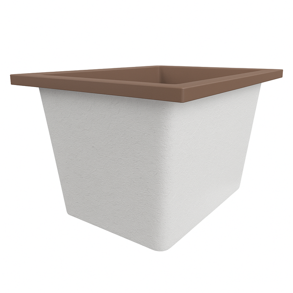 Omnitub Solo Max 1050 x 800 handmade UK deep soaking tub 600mm depth rectangular - additional view
