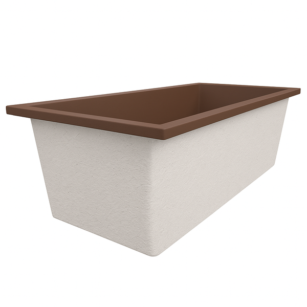 Omnitub Deluxe Plus 1800 x 800 handmade UK deep soaking tub 600mm depth rectangular - main product view 2
