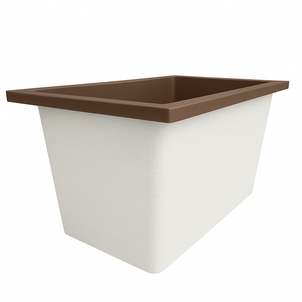 Omnitub Solo Supreme 1250 x 850 UK deep soaking tub 600mm depth rectangular - additional view