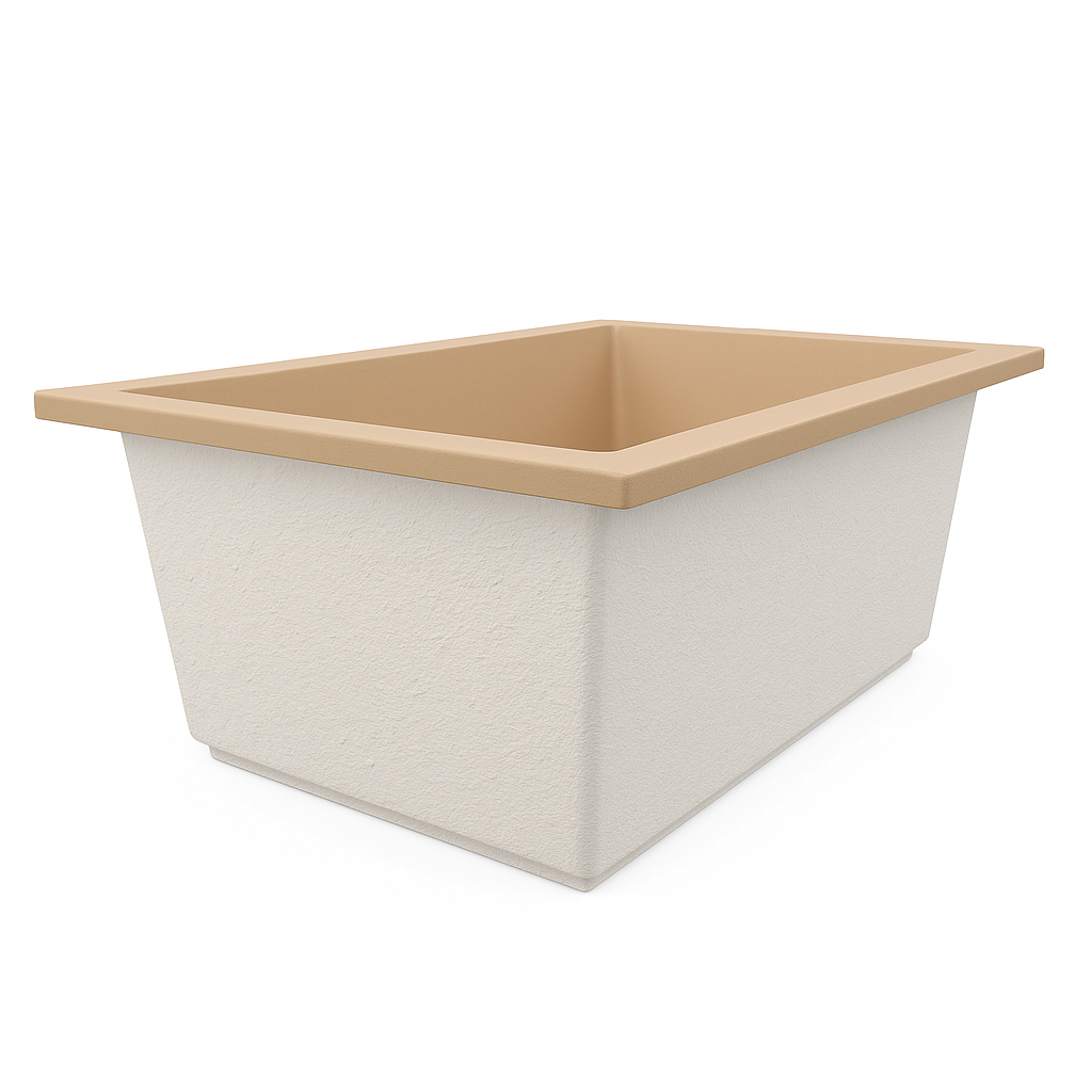 1300 x 950 Deep Soaking Tub – 600mm Depth – Rectangular – Omnitub