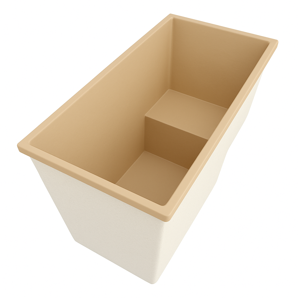 1495 x 800 Seated Soaking Tub – 1000mm Depth – Rectangular – Omnitub