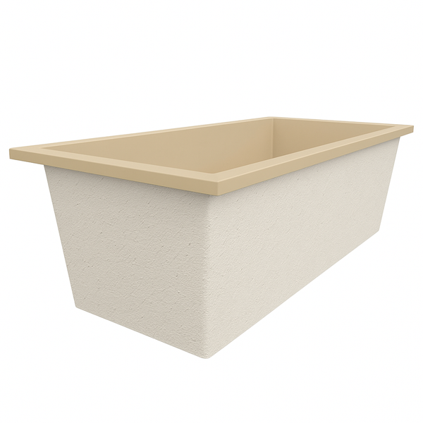 Omnitub 1900 x 900 UK deep soaking tub 600mm depth rectangular - dimensions overview