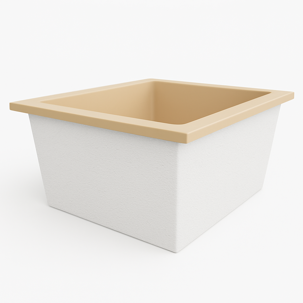 1400 L x 1200 W x 625 H. Bain profond. Omnitub Duo Flow