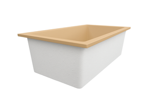 Deep Bathtub 1750 L x 950 W x 600 Soaking Depth Handmade by Omnitub