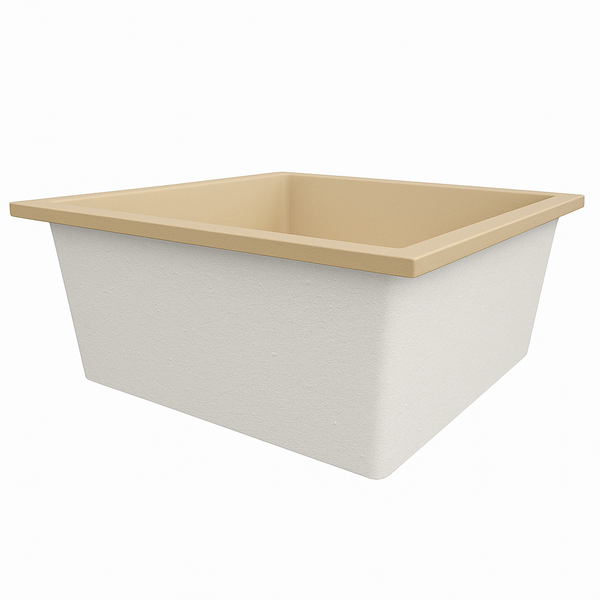 Omnitub 1200 x 1200 deep soaking tub 600mm depth square - colour detail