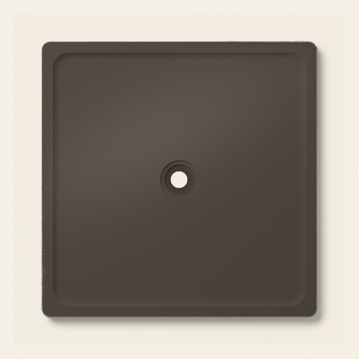 OMN-V5B Bitter Chocolate — 1500 x 1500 shower tray