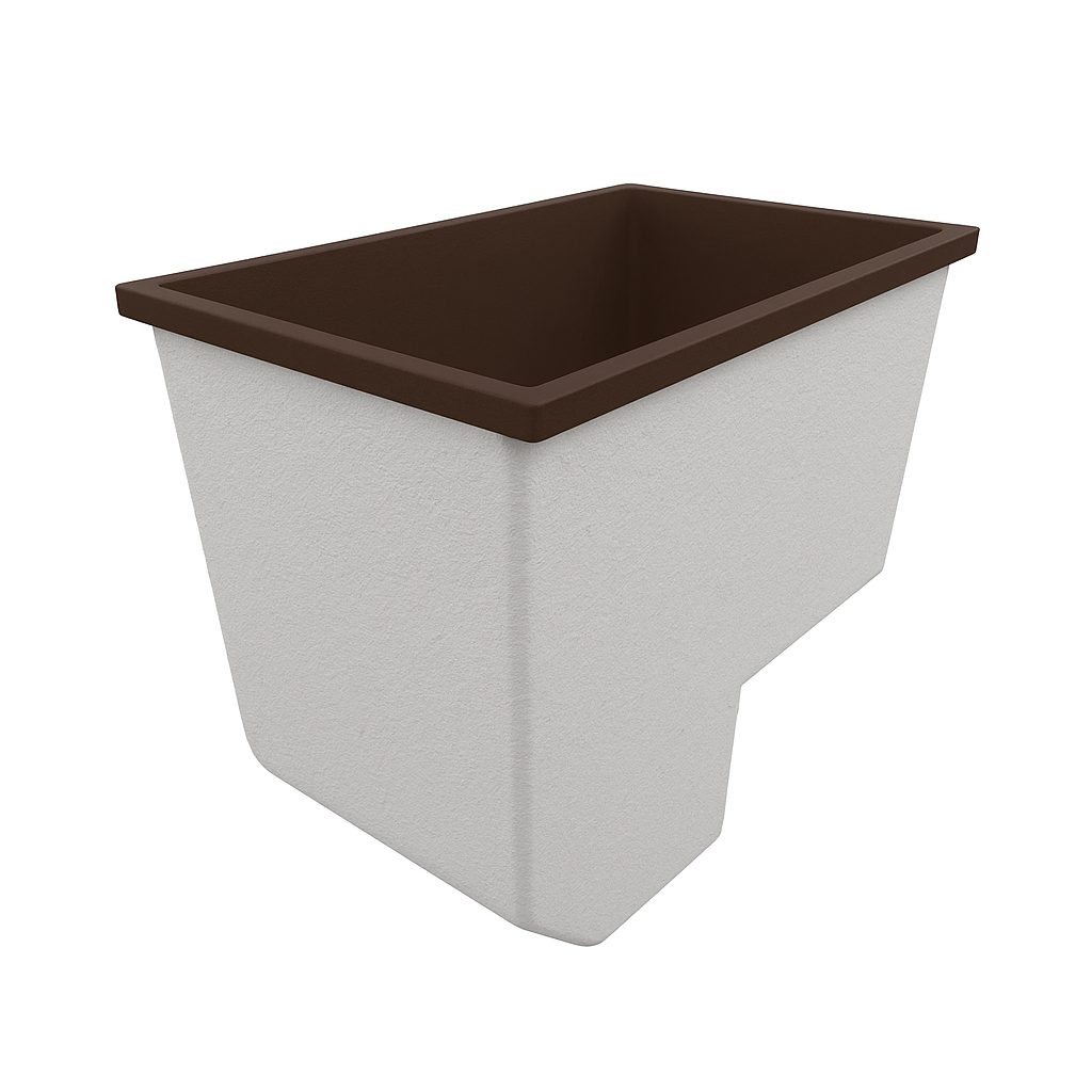 Deep Bathtub With Seat 1100 L x 700 W x 1000 Depth Handmade by Omnitub