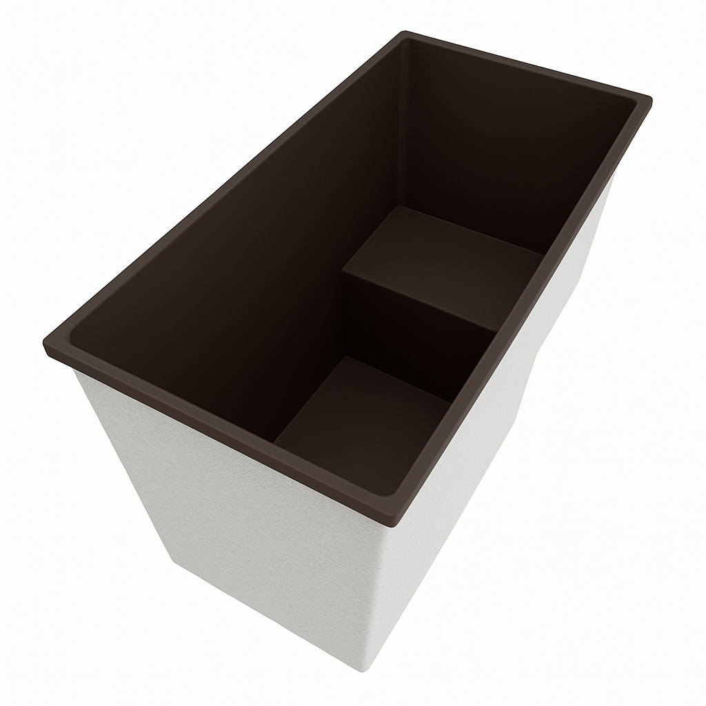 1495 x 800 Seated Soaking Tub – 1000mm Depth – Rectangular – Omnitub