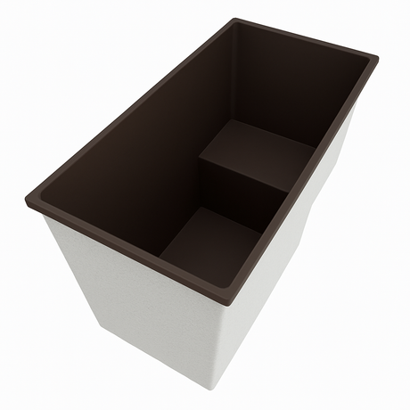 Deep Bathtub With Seat 1495 L x 800 W x 1000 Depth Handmade by Omnitub