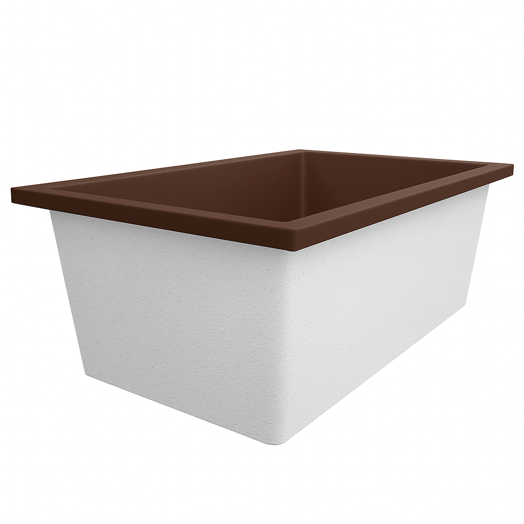 Omnitub Solo Extreme 1600 x 1050 handmade UK deep soaking tub 600mm depth wide rectangular - feature highlight 5