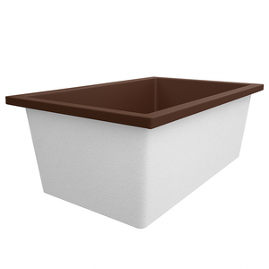 Deep Bathtub 1800 L x 1050 W x 600 Soaking Depth Handmade by Omnitub