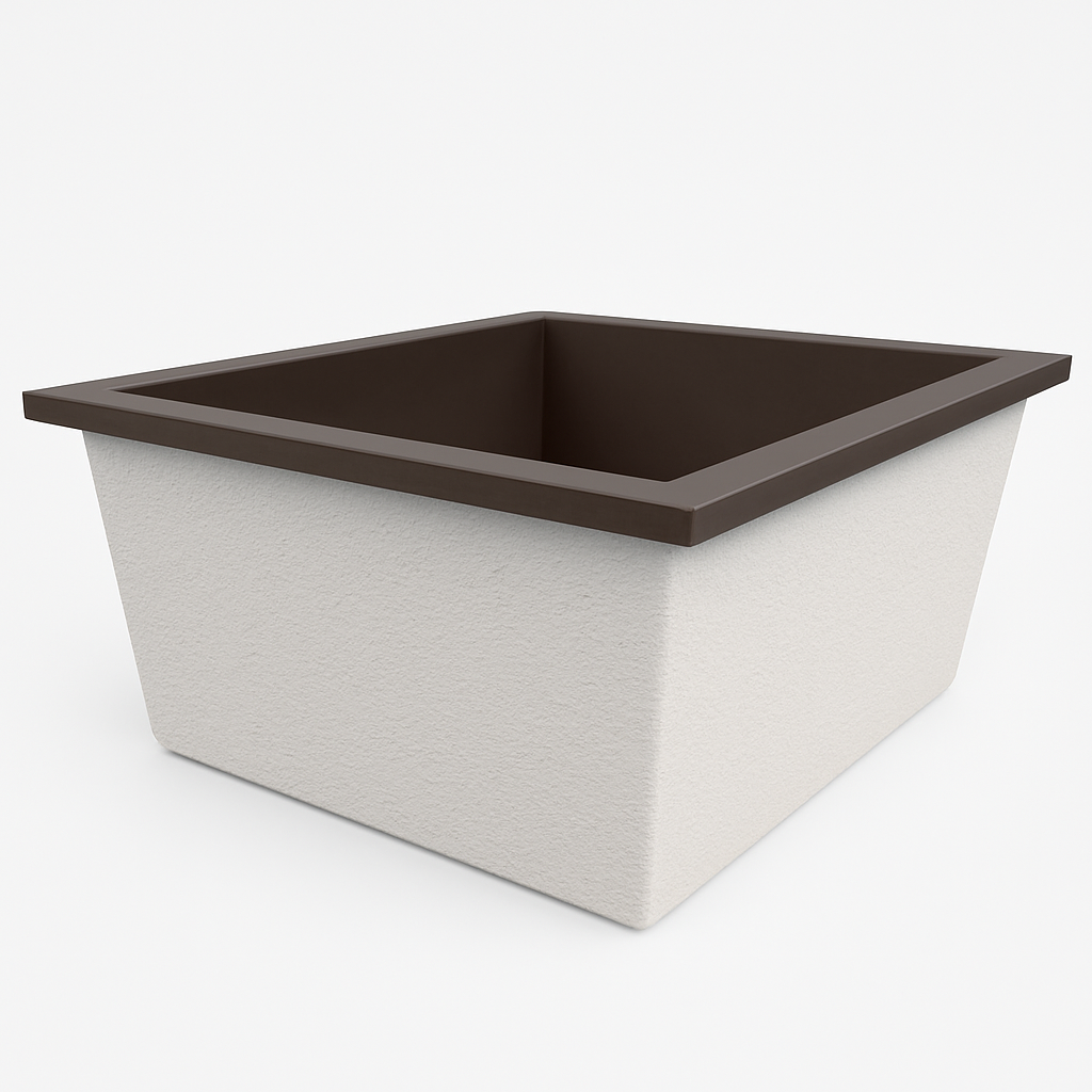 1400 L x 1200 W x 625 H. Bain profond. Omnitub Duo Flow