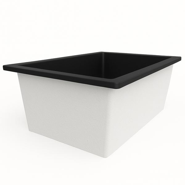 Omnitub Solo Plus 1250 x 1050 handmade UK deep soaking tub 600mm depth wide rectangular - product detail 2