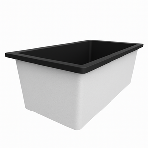 Deep Bathtub 1750 L x 950 W x 600 Soaking Depth Handmade by Omnitub