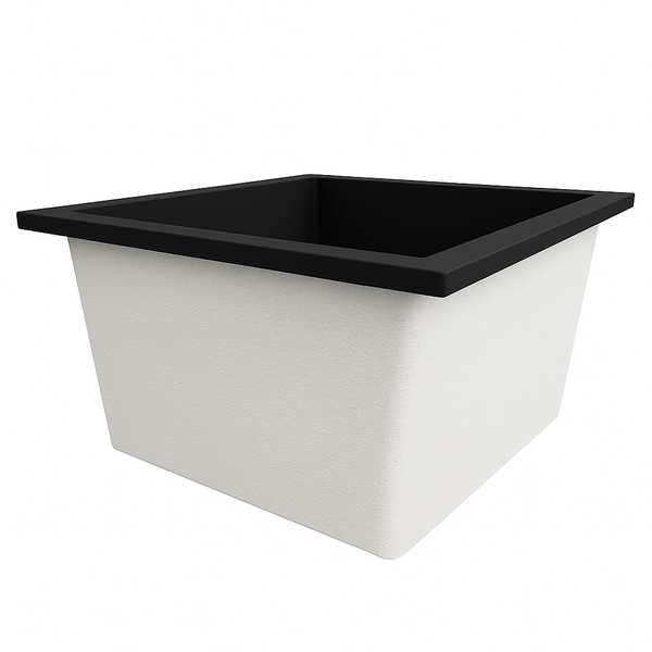 Omnitub Duo Square 1050 x 1050 deep soaking tub 600mm depth square - additional view 2