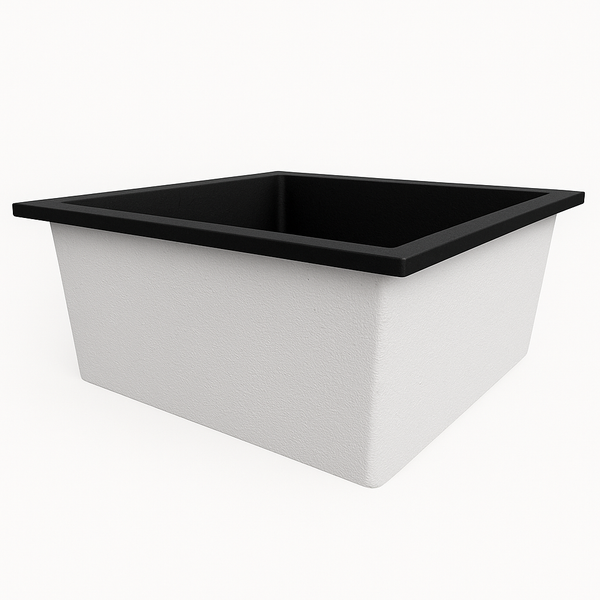 Omnitub Duo Ultra 1500 x 1500 handmade deep soaking tub 600mm depth square - gallery image