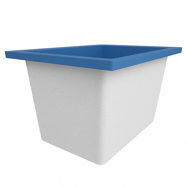 Omnitub Solo Max 1050 x 800 handmade UK deep soaking tub 600mm depth rectangular - main product view 2