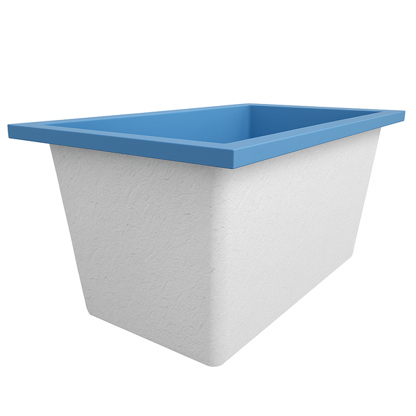 Omnitub Solo Supreme 1250 x 850 UK deep soaking tub 600mm depth rectangular - main product view 2