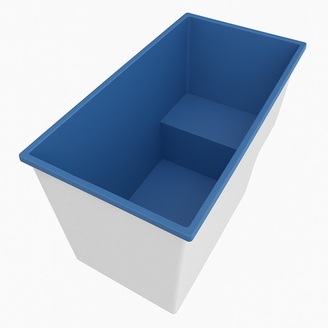 Deep Bathtub With Seat 1495 L x 800 W x 1000 Depth Handmade by Omnitub