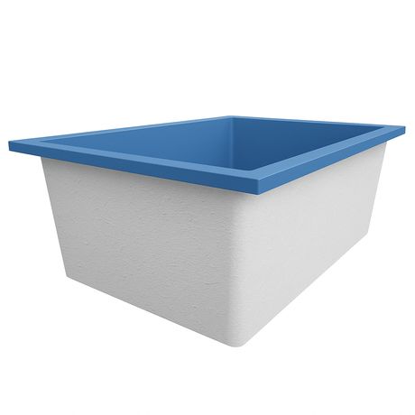 Deep Bathtub 1800 L x 1050 W x 600 Soaking Depth Handmade by Omnitub