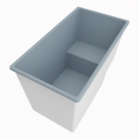 Deep Bathtub With Seat 1495 L x 800 W x 1000 Depth Handmade by Omnitub