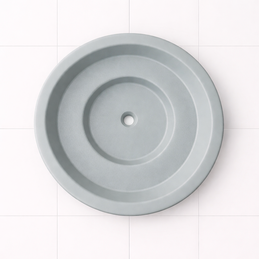 1500 Diameter Soaking Tub – 1000mm Depth – Round by Omnitub - configuration detail