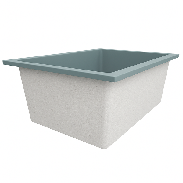 Omnitub Solo Plus 1250 x 1050 handmade UK deep soaking tub 600mm depth wide rectangular - alternate angle 2