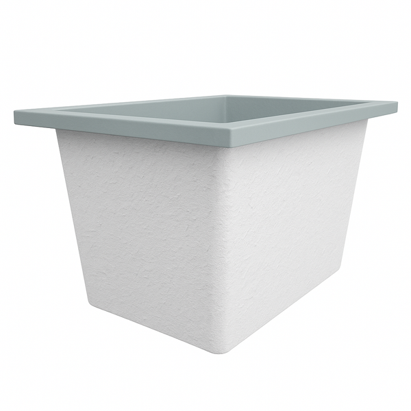 Omnitub Solo Max 1050 x 800 handmade UK deep soaking tub 600mm depth rectangular - gallery image